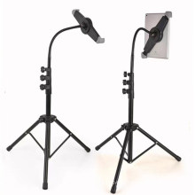 165cm Telescopic Lazy Floor Bendable Tablet Stand Holder for Bed